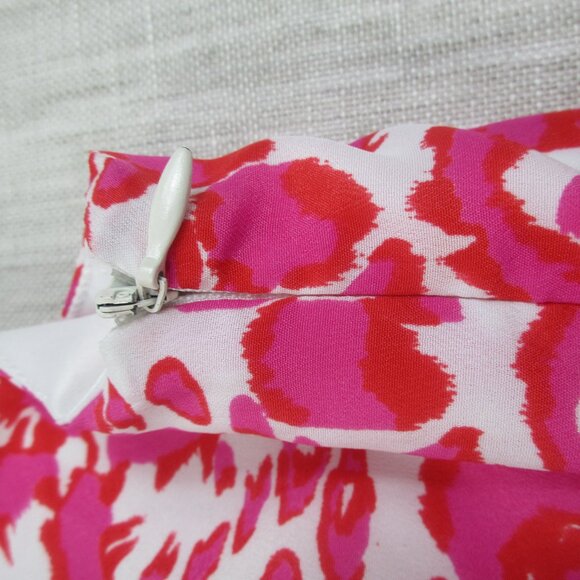 DKNY Shift Dress Girls XL Pink Floral Para Piscina Sin Mangas Boat Neck Side Zip - Picture 5 of 11